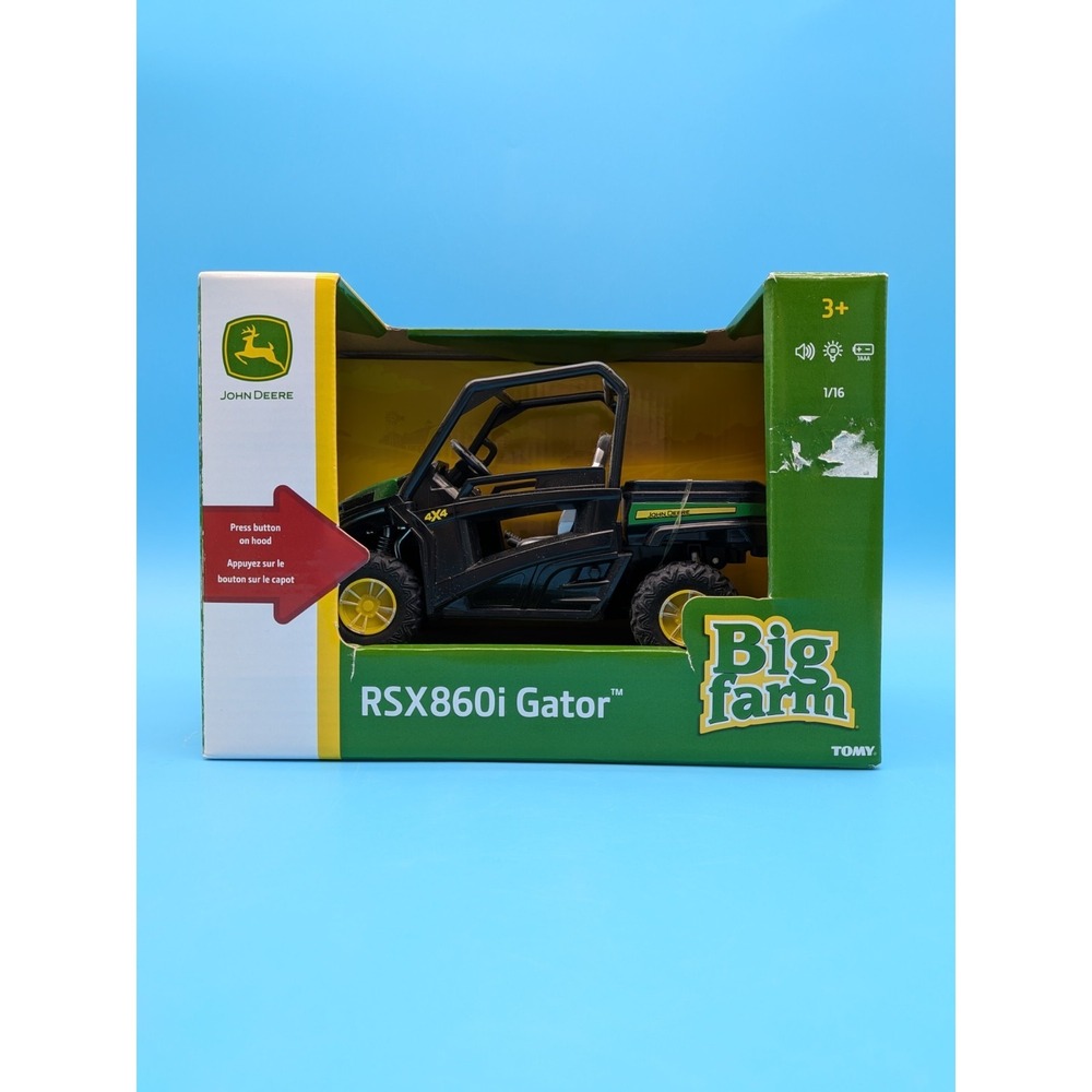 John Deere Big Farm RSX860i Gator 4x4 ages 3+ New In Box
